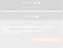 Tablet Screenshot of chandigarhtraveltaxi.com
